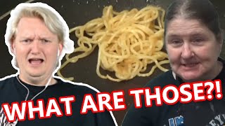 REACTING TO KAYS COOKING CRISPY NOODLE RECIPE [upl. by Godiva]