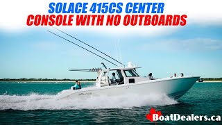 SOLACE 415CS Center Console with NO Outboards  Powered by Volvo Penta Twin Inboard Aquamatic [upl. by Hcir]