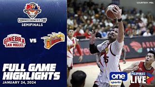 Brgy Ginebra vs San Miguel semis G1 highlights  PBA Season 48 Commissioners Cup  Jan 24 2024 [upl. by Lamee]