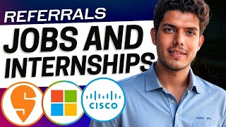 Microsoft Swiggy Cisco amp 7 other Startups are hiring  10 Off Campus Jobs amp Internship  Referrals [upl. by Ahsitaf]