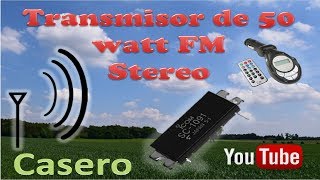 Transmisor fm 50 watts50 watt FM transmitter homemade [upl. by Seiuqram]