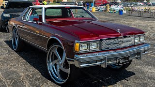 MIDWEST EASTER CARSHOW STLOUIS MISSOURI HANGOUT BIG RIMS  AMAZING WHIPZ CANDY PAINT pt 5 [upl. by Htevi]