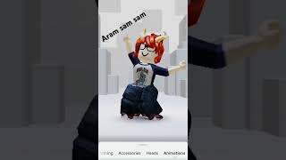 Aram sam Sam dance Roblox funny [upl. by Aerdma952]