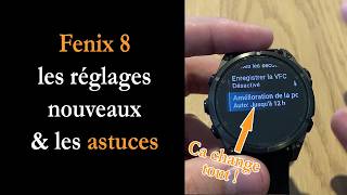 Fenix 8  20 nouveaux réglages amp astuces importantes [upl. by Arracat594]