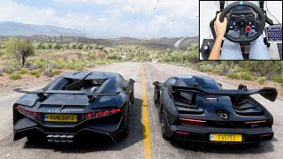 Bugatti Divo amp McLaren Senna  Forza Horizon 5  Logitech g29 gameplay [upl. by Hosfmann]