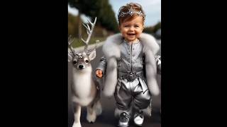 Beautiful baby modeling 💖ai cutebaby aifashion baby runway cute aifyp fashion [upl. by Jens822]