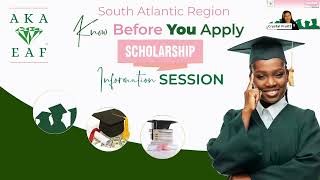 EAF Scholarship Information Session Know Before You Go [upl. by Notlrak]