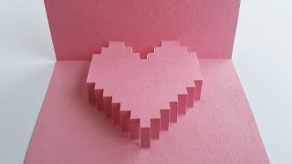 TUTORIAL bigliettino con CUORE 3D [upl. by Gonzalez182]