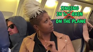 Watch this woman start a quotsinging dramaquot on a flight 👀✈️ [upl. by Gannon892]