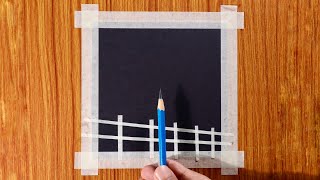 Easy Drawing for Beginners  Beautiful Landscape with Oil Pastels  Step by Step [upl. by Standice890]