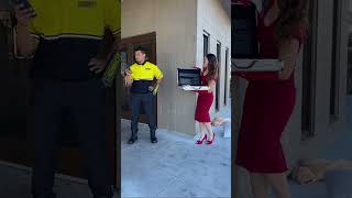 Security Guard Gets Instant Karma For Insulting Visitor 💢 shorts [upl. by Goltz]