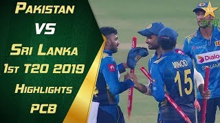 Pakistan vs Sri Lanka 2019  1st T20  Highlights  PCB [upl. by Malinin]