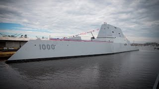 USS Zumwalt DDG 1000 commissioning [upl. by Ocirderf980]