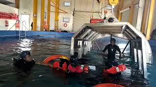 HUET  Helicopter Underwater Escape Training  Saudi Arabia  oil and gas industry off shore jobs [upl. by Emrich701]