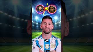 Messi vs Ronaldo Who is Better Hey Ronaldo whos better at headers you or haaland [upl. by Dewhirst]