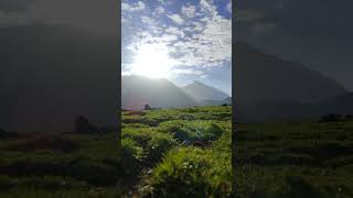 New Morning🏔in Kareri Lake Camping 🏕🌨❄️karerilake dharamshala camping mountain mountaincamping [upl. by Hilario]