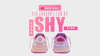 SHY PINK 2025 Travis Scott x Air Jordan 1 Low OG DETAILED LOOK  PRICE INFO [upl. by Teak]