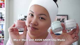 MultiMasking with AVON Anew Clay Masks [upl. by Htirehc]