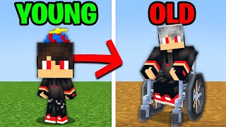 Minecraft but From YOUNG to OLD [upl. by Yeniar]