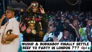 Wizkid Burnaboy and Buju Present as they Celebrate a Birthday Party Together in London [upl. by Aerdnac]