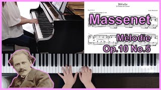 Massenet  Op10 No5 Mélodie Élégie [upl. by Atalie]