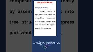 composite pattern  design patterns [upl. by Scales]