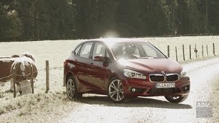 BMW 218d ActiveTourer im Test  Autotest 2014  ADAC [upl. by Ainessey]