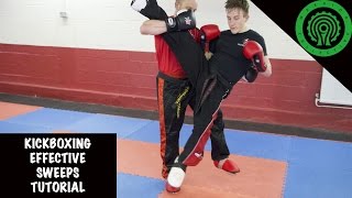 Kickboxing Effective Sweeps Tutorial [upl. by Chastity91]