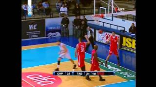 Nikoloz Tskitishvili Putback Dunk vs Tadamon [upl. by Acireh520]