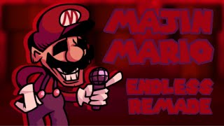 Majin Mario Endless REMADE  Friday Night Funkin’ FNF [upl. by Wardieu387]