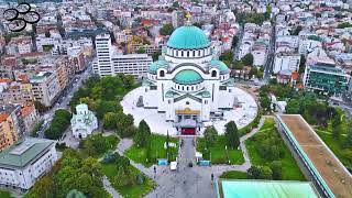 Hram Svetog Save Beograd iz vazduha Saint Sava Church aerial video 4K [upl. by Daniele383]