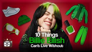 Billie Eilishs Top 10 Essentials She Cant Live Without 💚✨  From Hoodies to Burritos [upl. by Yrogreg715]