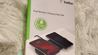 UNBOXING BELKIN Dual WIRELESS CHARGER Belkin wirelesscharger [upl. by Iznek]