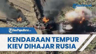 TERUS MENEKAN Rusia Hancurkan Kendaraan Tempur Ukraina di Kursk Meledak hingga Terbakar Hebat [upl. by Fox]