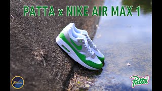 PATTA x Nike Air Max 1 🟢 Chlorophyll 20Th Anniversary Edt 2024 Part 1 patta nike am1 sneakers [upl. by Odnalro182]