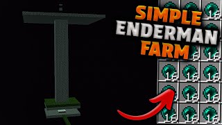 Easy 120 Enderman Farm in Minecraft Bedrock MCPEXboxPSSwitchPC‏ [upl. by Aralk]