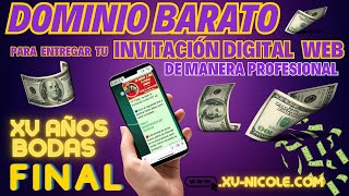 🎀 📆 Invitacion digital web con urldirección  profesional entrega final ‼️‼️ [upl. by Lovich]