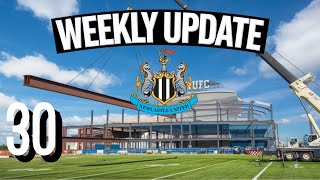 NUFC Fan Zone construction progress weekly update part 30 [upl. by Adnohsel]