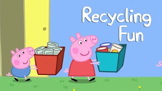 Peppa Pig  Recycling Fun  Read Aloud [upl. by Rivers]