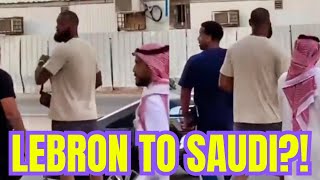 Lakers Lebron James EMERGES in SAUDIA ARABIA amid 1 BILLION CONTRACT Rumors To LEAVE NBA [upl. by Minnaminnie]