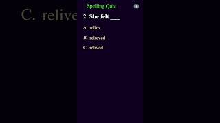 Spelling Quiz part1 english spelling spellingtest englishquiz [upl. by Letsyrk]