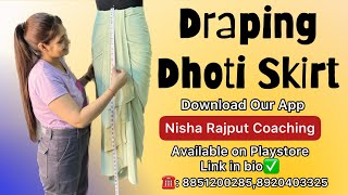 Draping Dhoti skirt [upl. by Ferneau239]