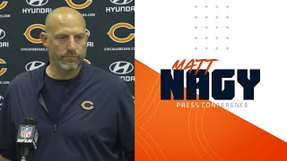 Matt Nagy on loss to Browns  Chicago Bears [upl. by Enilatan]