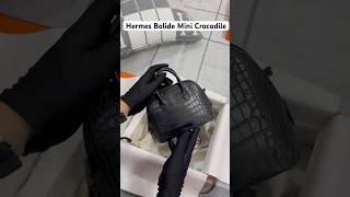 Hermes Bolide Mini Crocodile Unboxing Videoluxurybag luxury bag hermesbag hermes handbags [upl. by Chisholm63]