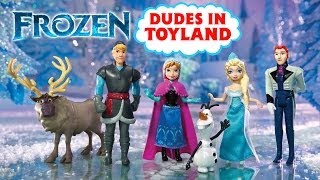 Frozen toys dolls with Anna and Elsa Kristoff and Olaf Complete Story Set [upl. by Atiuqrehs309]