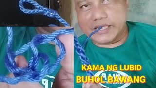 PAANO MAGKAMA NG LUBID AT MAGBUHOL NG HUGIS BAWANG NA LUBID  CARAMIL TV [upl. by Ecirtra13]