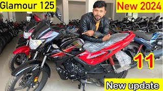 2024 Hero Glamour 125 Bs6 Detailed Review  Black amp Red  Price  New Features  Mileage  E20 [upl. by Aken838]