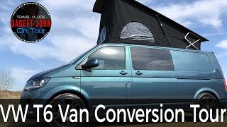 VW Transporter T6 CamperVan Conversion Tour [upl. by Avilys]