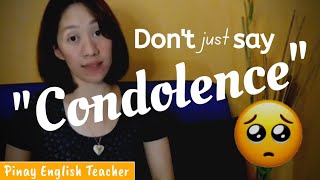 Learn BASIC SENTENCES for expressing condolences in English  CONDOLENCES [upl. by Arhaz964]