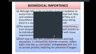 Fatty acid oxidation [upl. by Feld]